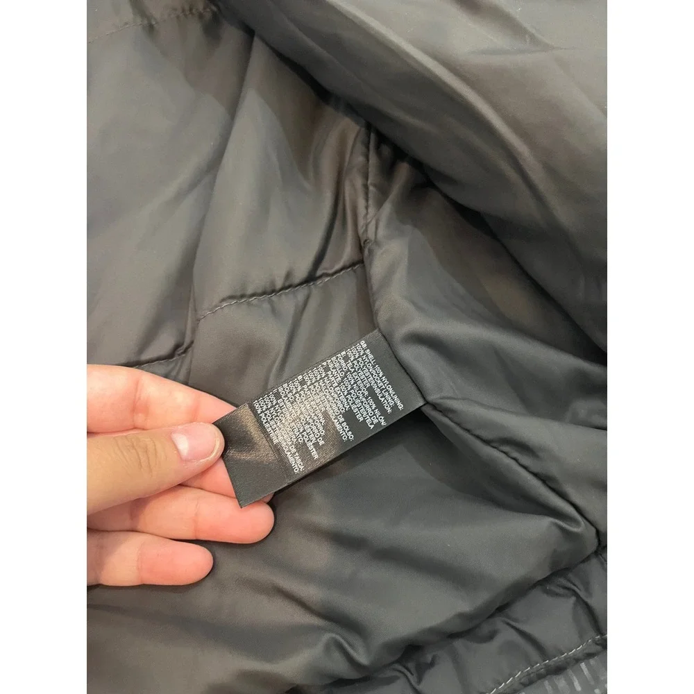 The North Face HyVent Jacket Mens XL Blue Grey Hooded Waterproof Coat Insulated